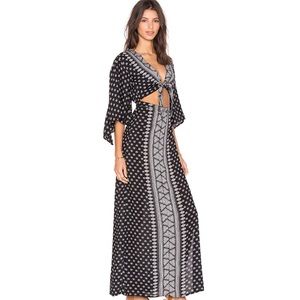 NWT Amuse Society Havana maxi dress is black sands